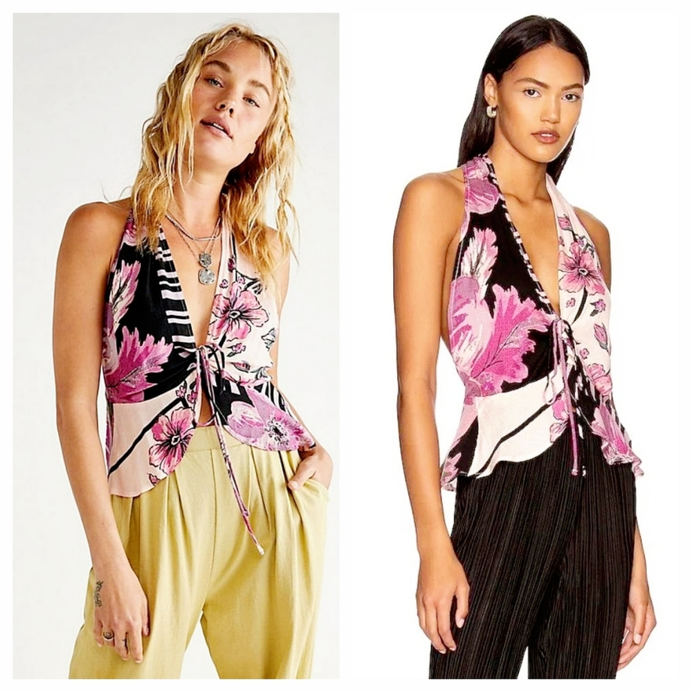 FREE  PEOPLE  HALTER  TANK TOP